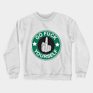 Star Fucks Logo (a Starbucks parody) Crewneck Sweatshirt